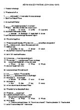 Đề thi IOE cấp trường Tiếng anh lớp 4 - Năm học 2016-2017